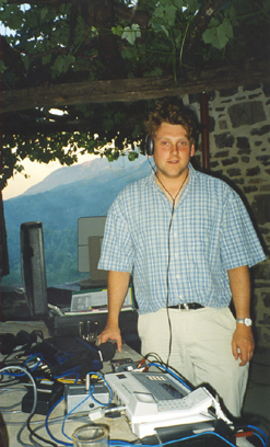 Me in the inn's yard