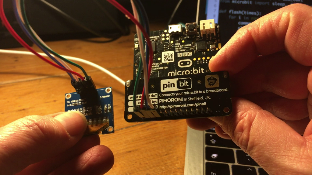 wiring OLED to micro:bit