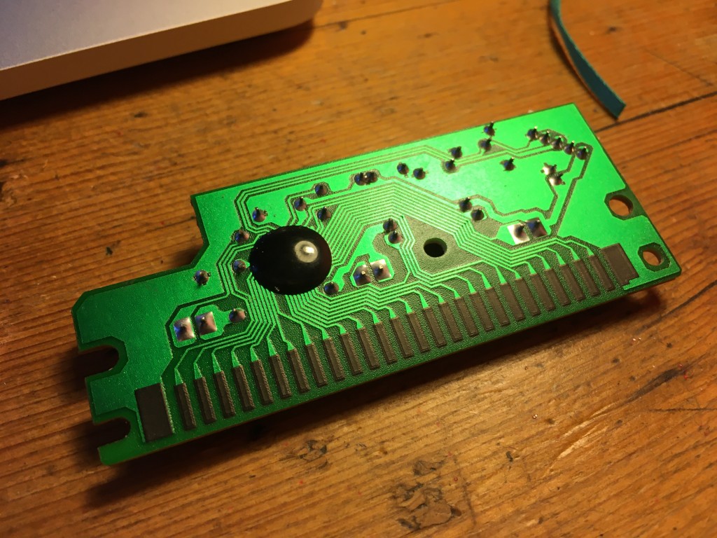 reverse of keyboard control PCB