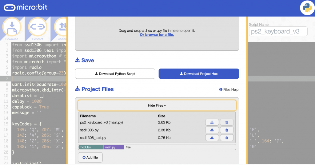 add more files in python editor adding more files in the Python editor