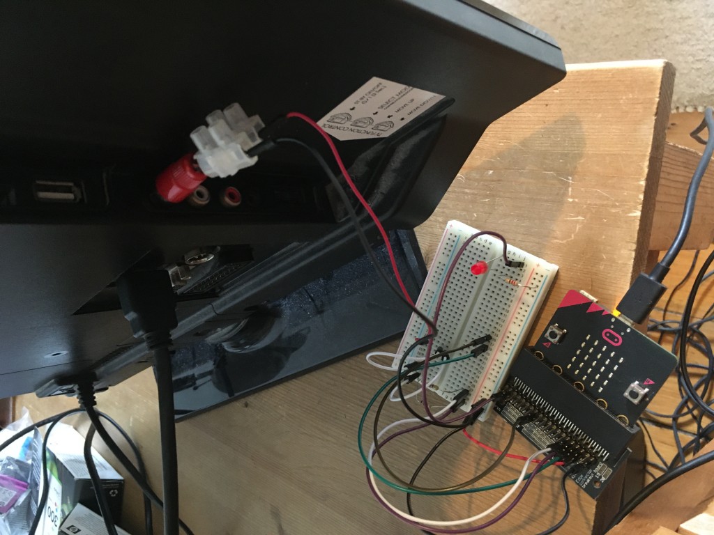wiring micro:bit into TV