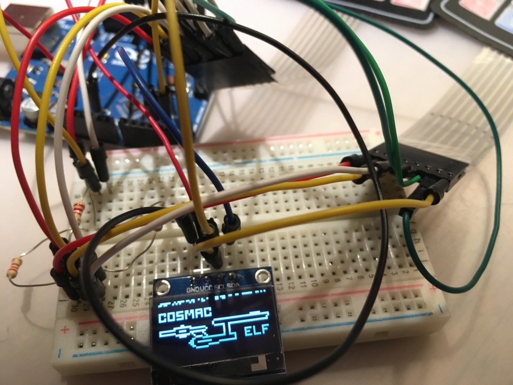 Cosmac Elf display on OLED display
