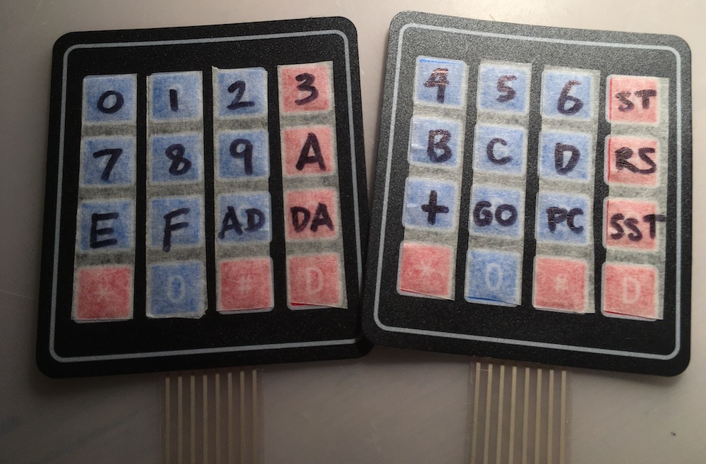 keypad relabelled