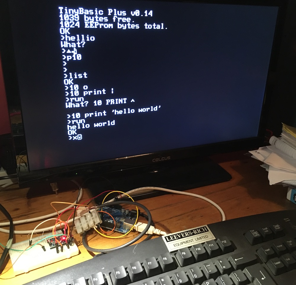 video output from Arduino computer