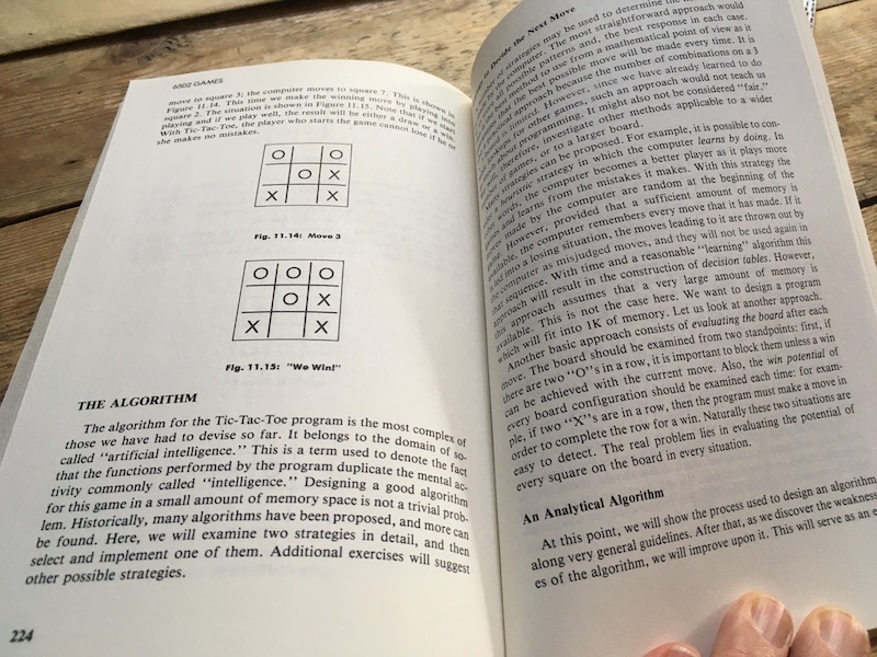 A page from the book where Zaks discussed artificial intelligence