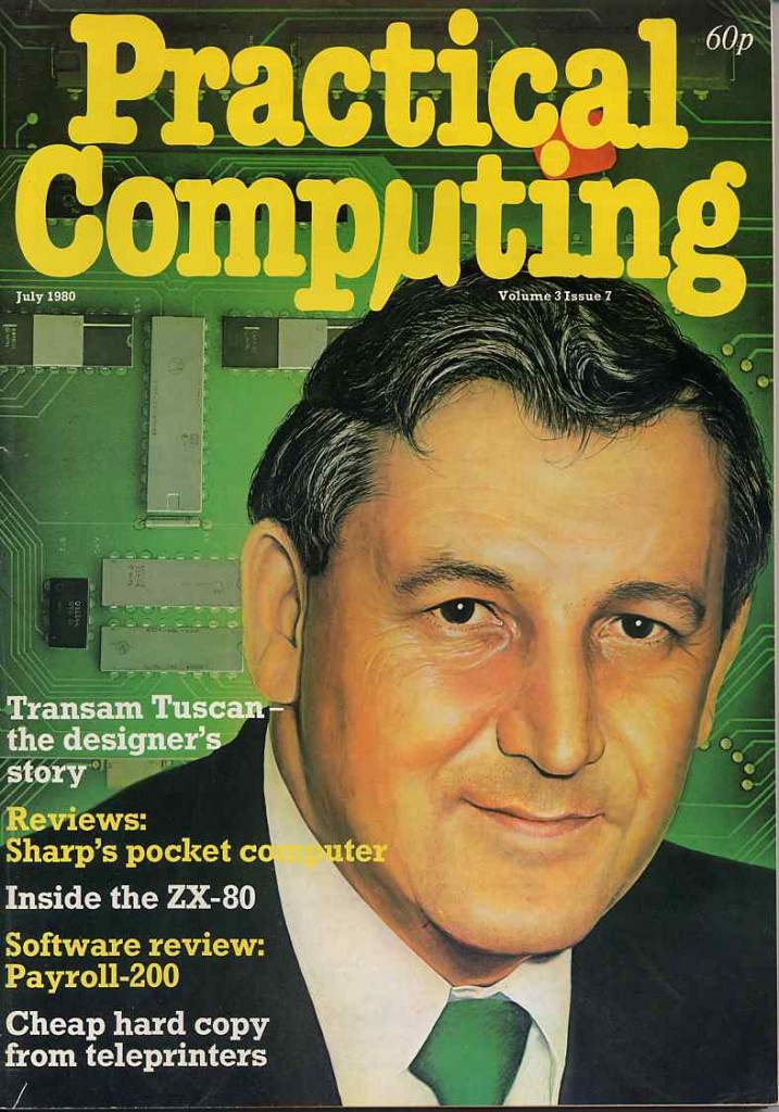 The July 1980 cover of Practical Computing magazine